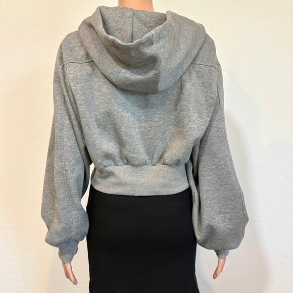 Commense large cropped hoodie sweatshirt double zip SP 2674 - Picture 4 of 13